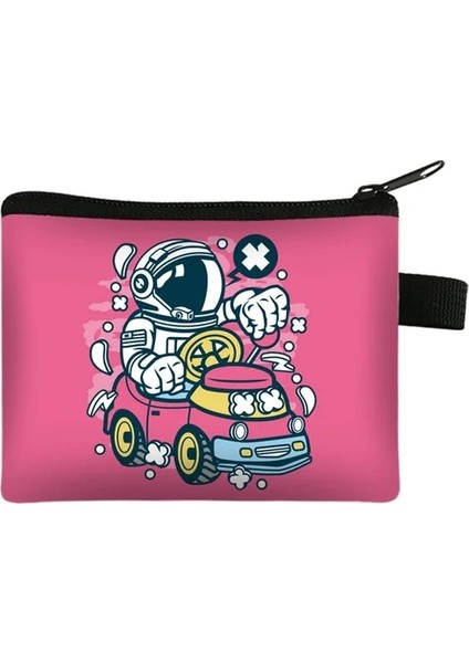 Stil 10 Dış Uzay Astronotlar Desen Bozuk Para Cüzdanı Kadın Cüzdan Kadın Fermuar Bozuk Para Çantaları Çocuk Depolama Cep Çanta Noel Hediyesi (Yurt Dışından)