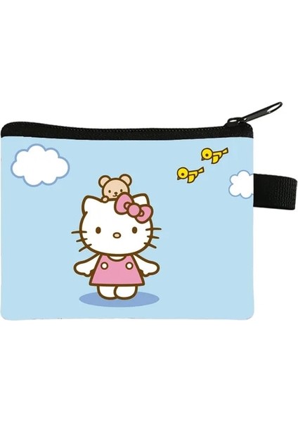 28 Sanrio Hello Kitty Kadın Mini Bozuk Para Cüzdanı Fermuar Kısa Cüzdan Kart Tutucu Kılıf Debriyaj Değişim Çantası Çocuk Cüzdan Değişim Tutucu (Yurt Dışından)