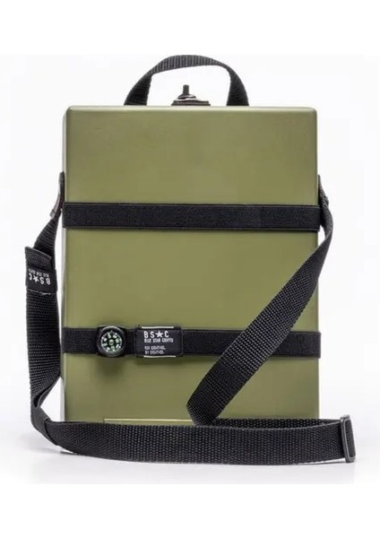 Yeşil Yazarlar Messenger Ahşap Kutu, Çok Fonksiyonlu Sanatçı Aracı ve Fırça Saklama Kutusu, Retro Ahşap El Yapımı Taşınabilir Crossbody Postacı Çantası (Yurt Dışından)