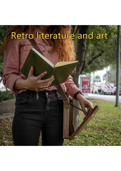 Yeşil Yazarlar Messenger Ahşap Kutu, Çok Fonksiyonlu Sanatçı Aracı ve Fırça Saklama Kutusu, Retro Ahşap El Yapımı Taşınabilir Crossbody Postacı Çantası (Yurt Dışından) indirimleri