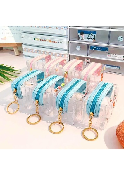 14 Yaratıcı Ayılar Şeffaf Kızlar Bozuk Para Cüzdanı Çocuk Pvc Fermuar Değişim Çanta Kadın Mini Ruj Cüzdan Flamingolar Anahtar Kart Çantası (Yurt Dışından) modelleri