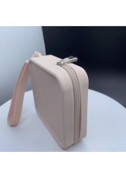 Pembe Silikon Yuvarlak Kare Bozuk Para Cüzdanı Kulaklık Saklama Çantası Kadın Taşınabilir Ruj Kozmetik Çantası Öğrenci Basit Küçük Ürün Çantası (Yurt Dışından) indirimleri