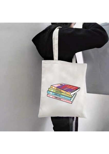 78 35X40CM Heartstopper Merhaba Konuşma Alıntı Kitabı Nick ve Charlie Erkekler Kadının Yaz Plaj Bez Çantalar Omuz Alışveriş Büyük Kanvas Çanta Çanta (Yurt Dışından)