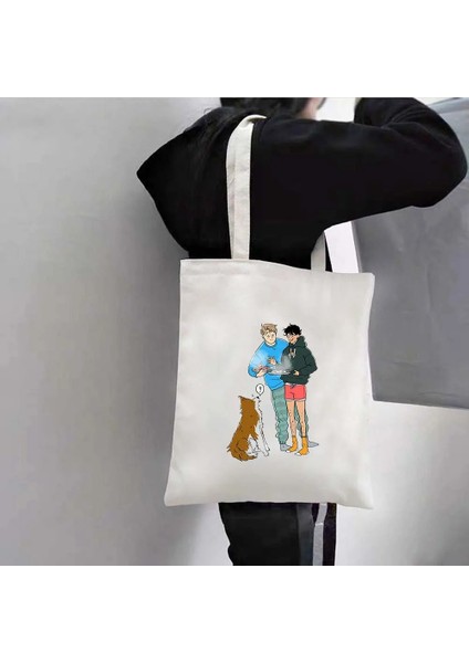 78 35X40CM Heartstopper Merhaba Konuşma Alıntı Kitabı Nick ve Charlie Erkekler Kadının Yaz Plaj Bez Çantalar Omuz Alışveriş Büyük Kanvas Çanta Çanta (Yurt Dışından)