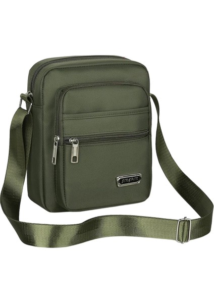 Siyah 6 Fermuarlar 25X20X7CM Erkek Omuz Çantası Büyük Kapasiteli Oxford Crossbody Çanta Su Geçirmez Erkekler Nefes Çizilmeye Dayanıklı Fermuarlı Bisiklet Sporu (Yurt Dışından) fiyatları