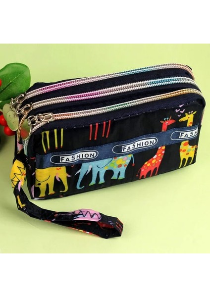 Stil 8 Büyük Kapasiteli Kadın Çantalar Bozuk Para Cüzdanı Fermuar Cüzdan Bileklik Çanta Kanvas Kumaş Bayan Leys Para Değişiklikleri Çanta (Yurt Dışından)