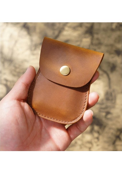 Bordo El Yapımı Tasarımcı Erkek Bozuk Para Cüzdanı Inek Derisi Para ve Kart Çanta Retro Değişim Çanta Erkek Cüzdan Mini Para Çantası (Yurt Dışından) modelleri