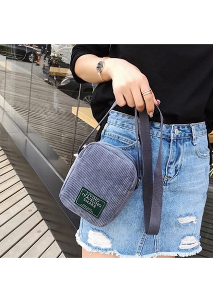 Koyu Mavi Yeni Rahat Çapraz Vücut Çanta Kore Versiyonu Tek Omuz Çantası Basit Kadife Küçük Kare Çanta Spor Dışarı Küçük Çanta (Yurt Dışından) modelleri