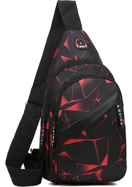 Erkekler Için Tek Siyah 1 Adet Omuz Crossbody Çanta Seyahat Kısa Messenger Göğüs Çanta Işık Açık Spor Rekreasyon Severler Tek Omuz Çantası 4 # (Yurt Dışından) modelleri