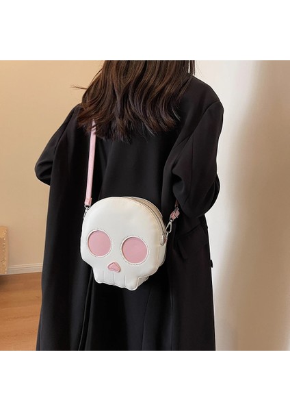 Siyah Cadılar Bayramı Hayalet Çanta Gotik Omuz Çantası Kadın Yenilik Şeytan Kafatası Komik Çanta Pu Deri Tote Crossbody Çanta Hayalet Çanta Çanta (Yurt Dışından) modelleri