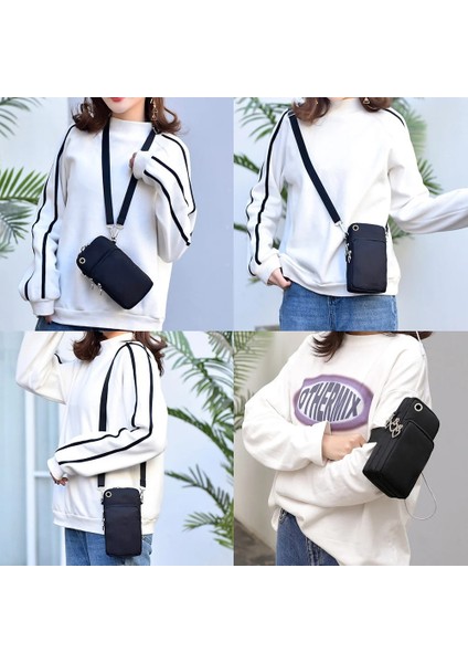 7SKULL006 Mini Su Geçirmez Cep Telefonu Çantası Kafatası Desen Ruj Cüzdan Kılıfı Iphone 12/13 Pro Max Mini x Xr 7 8 Artı Crossbody Çanta (Yurt Dışından) modelleri