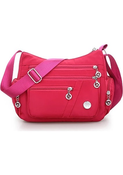 Rs Moda Kadın Omuz Askılı Çanta Naylon Oxford Hafif Su Geçirmez Fermuar Paketi Büyük Kapasiteli Seyahat Crossbody Çanta (Yurt Dışından)