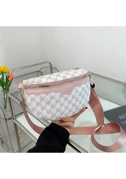 02 Kadın Göğüs Çantası Lüks Pu Deri Bel Çantası Omuz Crossbody Göğüs Çanta Tasarımcı Çanta Kadın Kemer Çantası Telefonu Çanta Cüzdanlar (Yurt Dışından)