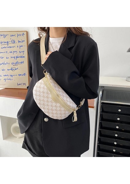 02 Kadın Göğüs Çantası Lüks Pu Deri Bel Çantası Omuz Crossbody Göğüs Çanta Tasarımcı Çanta Kadın Kemer Çantası Telefonu Çanta Cüzdanlar (Yurt Dışından)