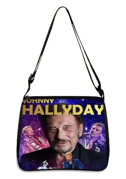 202304-12 25X30 cm Johnny Hallyday Omuz Çantaları Kadın Crossbody Çanta Manga Kaneki Ken Bayan Çanta Messenger Çanta (Yurt Dışından)