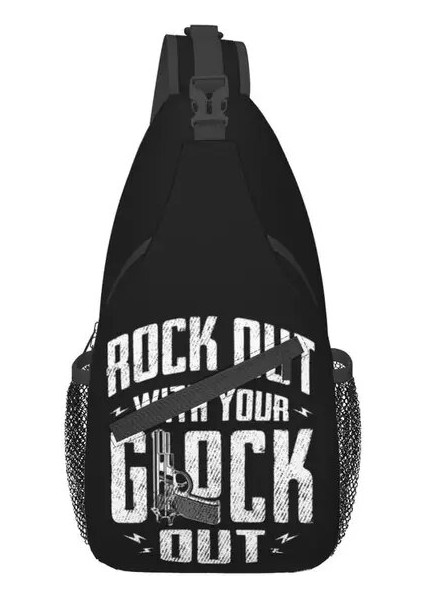 20 39X19X9CM Taktik Atıcılık Spor Glock Sling Göğüs Çantası Özelleştirilmiş Crossbody Omuz Sırt Çantası Erkekler Bisiklet Kamp Sırt Çantası (Yurt Dışından)