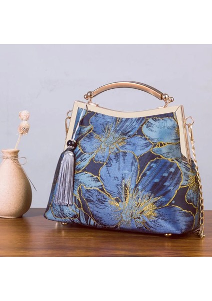 Kadın Çantası 7 22CMX16CMX5CM Vintage Tasarımcı Kilit Kabuk Çanta Saf El Yapımı Çanta Saçak Zincir Kadın Omuz Crossbody Çanta Şık Bayan Kadın Çanta Kuyu Çantası (Yurt Dışından) indirimleri