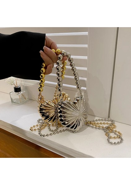 Stil 2 2023 Yeni El Mini Metal Kutu Çanta Aşk Zinciri Akşam Çantalar Omuz Crossbody Çanta Bayan Metal Lüks Tasarımcı Çanta (Yurt Dışından) modelleri