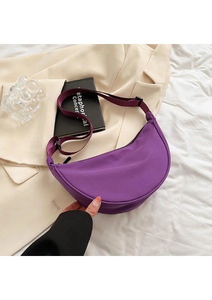 Mavi 2023 Moda Hamur Çanta Göğüs Çantaları Kadınlar Için Naylon Crossbody Çanta Şeker Renk Yarım Ay Koltukaltı Çanta Büyük Kapasiteli Omuz Çantaları (Yurt Dışından) fırsatları