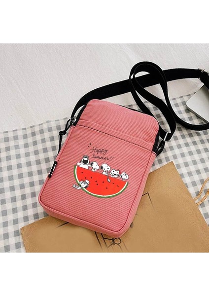 SNB0006 Snoopies Köpek Hayvan Kadın Crossbody Çanta Yeni Kanvas Omuz Çantası Kadın Küçük Çanta Moda Öğrencileri Tek Omuz Telefon Çantaları (Yurt Dışından) indirimleri