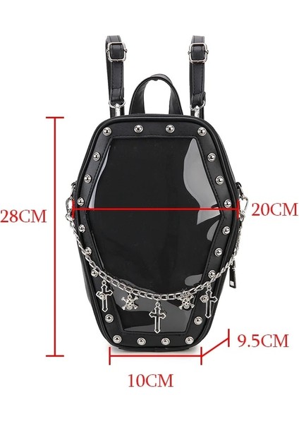 Mor Çapraz Zincir Sadece Çanta Gotik Punk Tabut Şekli Ita Çanta Kadın Temizle Sırt Çantaları Koyu Lolita Çanta ve Omuz Çantası Kızlar Cosplay Tasarımcısı 2 Ekle (Yurt Dışından) fırsatları