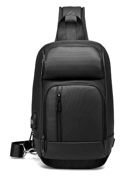 Style-1 Eurcool Göğüs Paketleri Erkekler USB Şarjı Rahat Su Geçirmez Seyahat Omuz Crossbody Çanta Messenger Мужская Сумка На Плечё Erkek (Yurt Dışından)