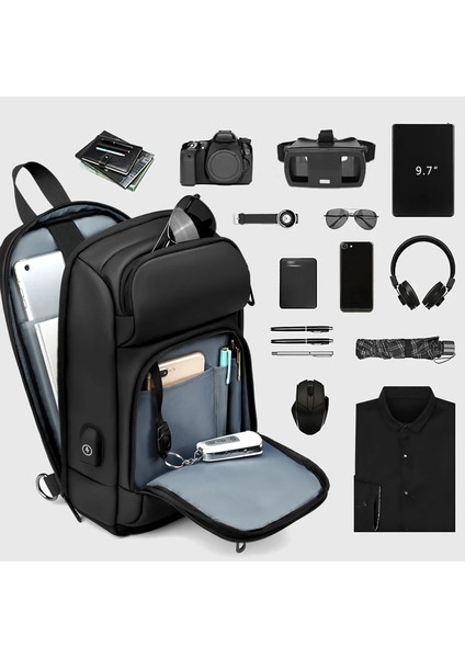 Style-1 Eurcool Göğüs Paketleri Erkekler USB Şarjı Rahat Su Geçirmez Seyahat Omuz Crossbody Çanta Messenger Мужская Сумка На Плечё Erkek (Yurt Dışından) fırsatları