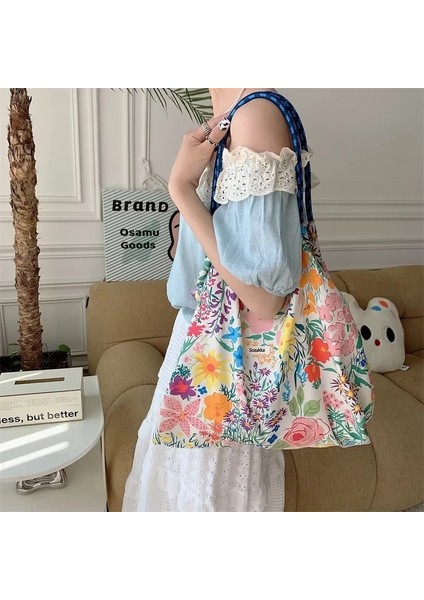 Paeonia Lutea Moda Paketi Çanta Büyük Çiçek Renk Özellikleri Çok Yönlü Kanvas Omuz Çantası Büyük Kapasiteli Rahat Çanta Bayan Alışveriş Çantası (Yurt Dışından) fiyatları