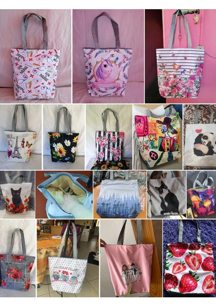 HL5793 Panda Çin Panda Baskılı Çanta Eko Yeniden Kullanılabilir Yüksek Kapasiteli Katlanabilir Alışveriş Çantaları Sevimli Karikatür Hayvan Kadın Açık Seyahat Tote (Yurt Dışından) fırsatları