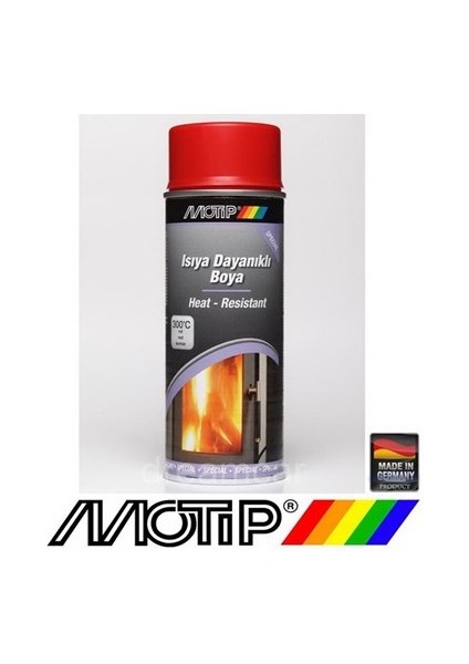 300°C Isıya Dayanıklı Kırmızı Boya 400 Ml. Made In Germany
