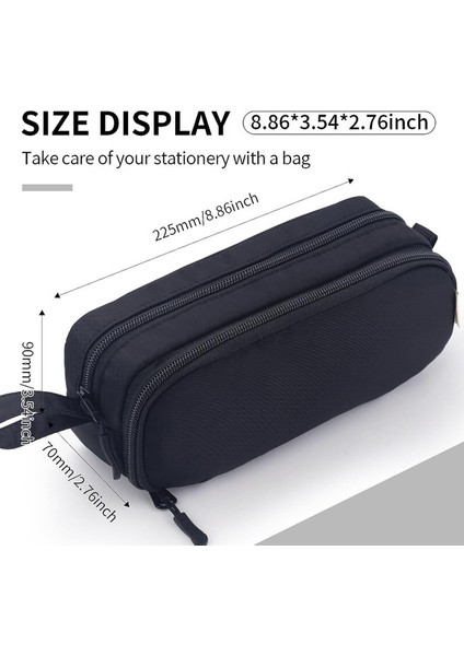 Oppoverd Saplı Küçük Kalem Kutusu - Siyah (Yurt Dışından) fırsatları