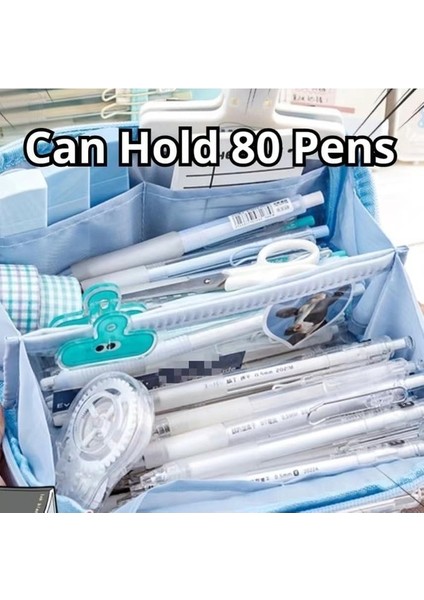 Oppoverd 8 Bölmeli Büyük Kapasiteli Kalem Kutusu - Mavi (Yurt Dışından) modelleri