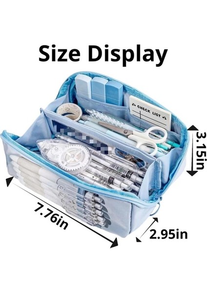 Oppoverd 8 Bölmeli Büyük Kapasiteli Kalem Kutusu - Mavi (Yurt Dışından) indirimleri