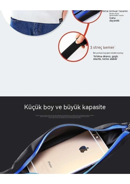 Go Biz Koşu Cep Telefonu Bel Çantası, Sıkı Su Geçirmez Gizli Spor Bel Çantası, Erkekler ve Kadınlar Açık Streç Ultra Hafif Mini Spor Kemer (Yurt Dışından) fırsatları