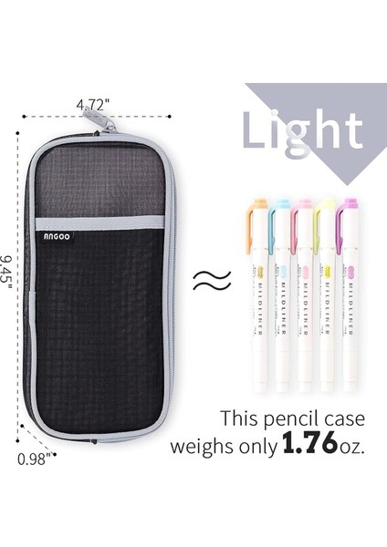 Oppoverd Büyük Kapasiteli Kalem Kutusu - Siyah (Yurt Dışından) fırsatları