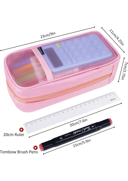 Oppoverd 4 Bölmeli Büyük Kapasiteli Kalem Kutusu - Siyah (Yurt Dışından) fiyatları