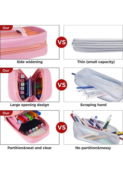 Oppoverd 4 Bölmeli Büyük Kapasiteli Kalem Kutusu - Siyah (Yurt Dışından) indirimleri
