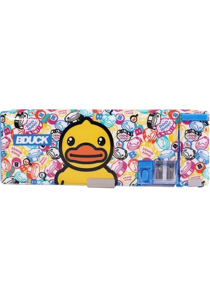 Oppoverd Büyük Kapasiteli Ördek Desenli Kalem Kutusu - Pembe (Yurt Dışından)