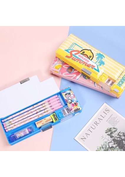 Oppoverd Büyük Kapasiteli Ördek Desenli Kalem Kutusu - Pembe (Yurt Dışından) modelleri