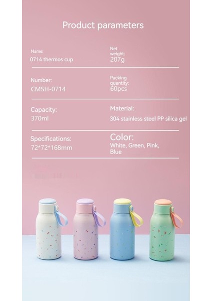 Ivy Stationery 370 ml Askılı Paslanmaz Çelik Termos (Yurt Dışından)