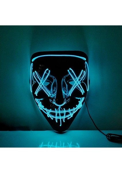 Douler Halloween Cadılar Bayramı Kostümü Parti LED Işıklı Neon Maske (Yurt Dışından) fiyatları