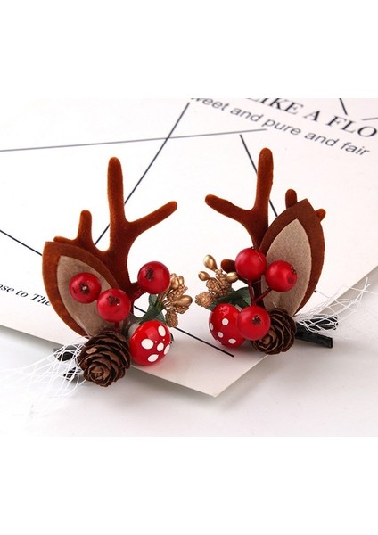 Ans Mutlu Noel Saç Klipleri Çocuk Kız Güzel Elk Boynuz (Yurt Dışından) fiyatları