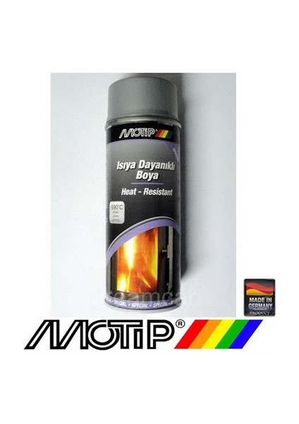 690°C Isıya Dayanıklı Gümüş Boya 400 Ml. Made In Germany