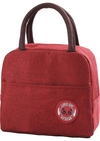Oppoverd Su Geçirmez Isı Yalıtımlı Beslenme Çantası - Kırmızı (Yurt Dışından)