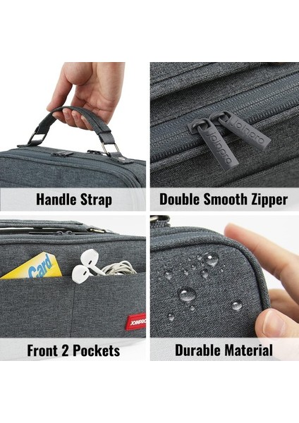 Oppoverd Çift Fermuarlı Büyük Kapasiteli Kalem Kutusu - Siyah (Yurt Dışından) modelleri