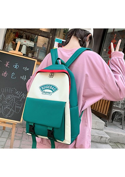 Dlloer Dört Parça Çift Renkli Sırt Çantası (Yurt Dışından) fiyatları