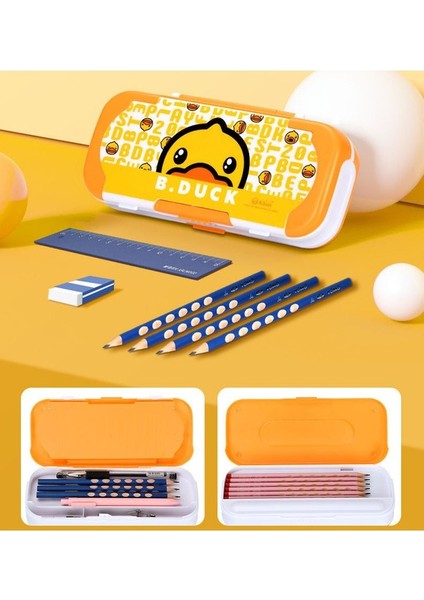 Oppoverd Büyük Kapasiteli Ördek Desenli Kalem Kutusu - Sarı (Yurt Dışından) fiyatları