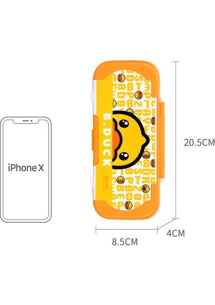 Oppoverd Büyük Kapasiteli Ördek Desenli Kalem Kutusu - Sarı (Yurt Dışından) fırsatları