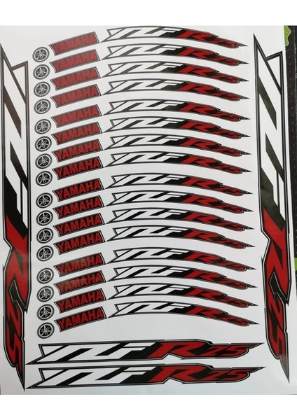 Yamaha Yzf R25 Jant Şeridi Kırmızı (Yurt Dışından)