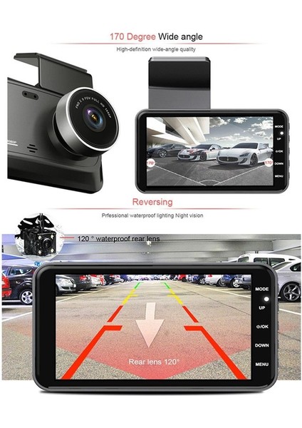 4 inç DVR ayarlanabilir kameralı+geri görüş / GUPR96 fiyatları